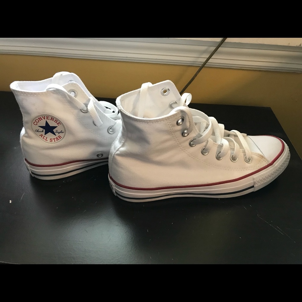 White Converse All-Star sneakers